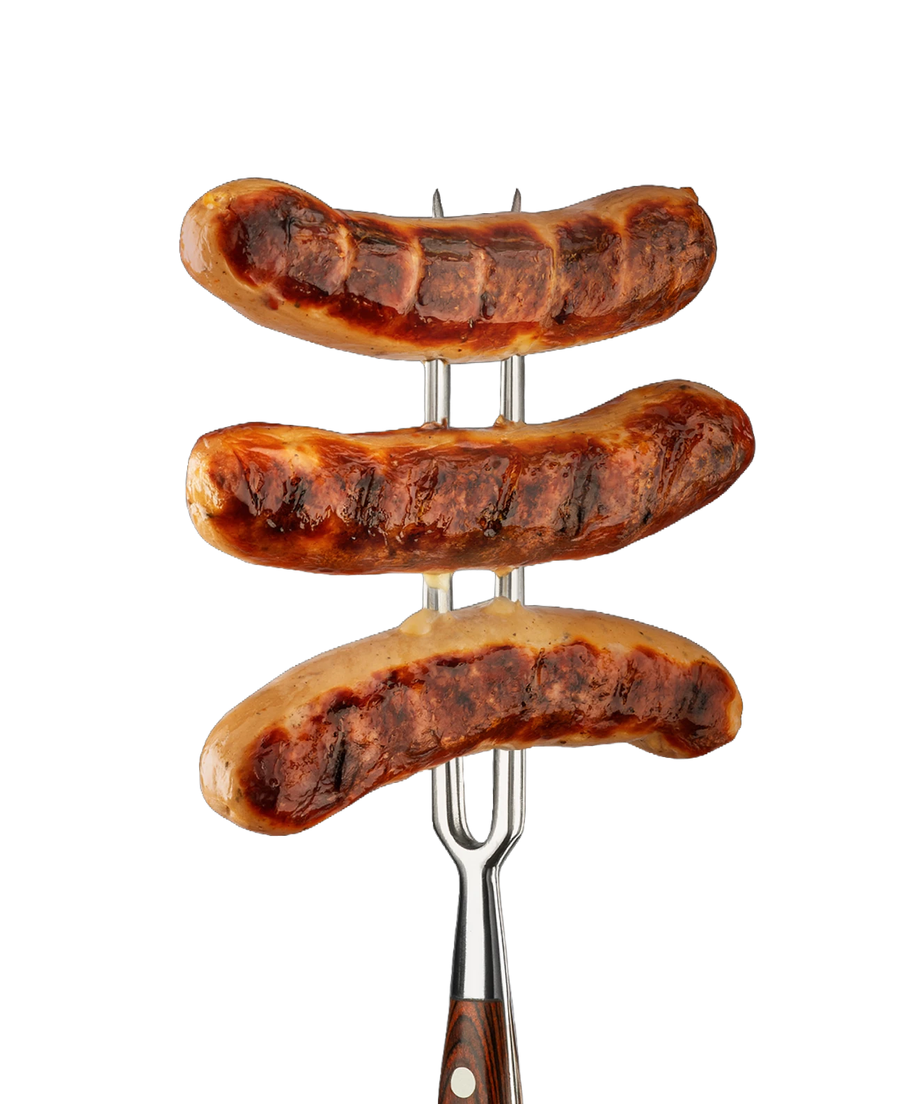 Rustikale Bratwurst mit Bacon