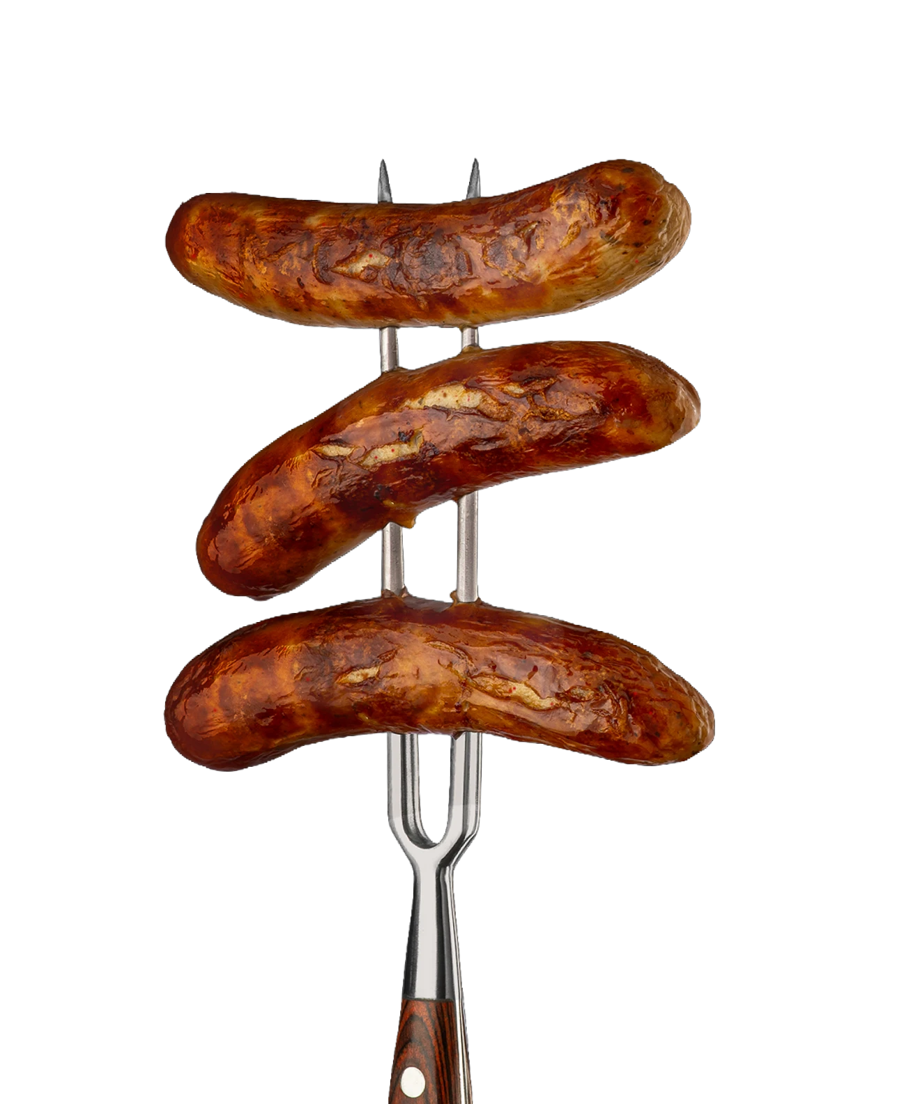 Bratwurst mit Jalapeños, Röstzwiebeln und Käse