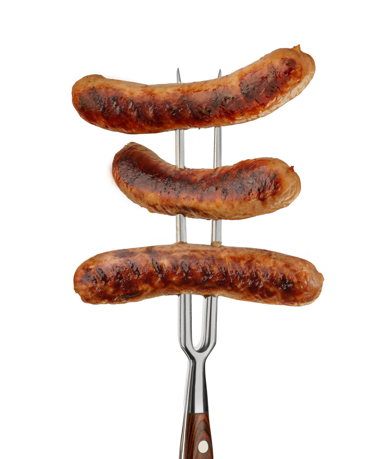 Bratwurst und Bratwurst ohne Darm